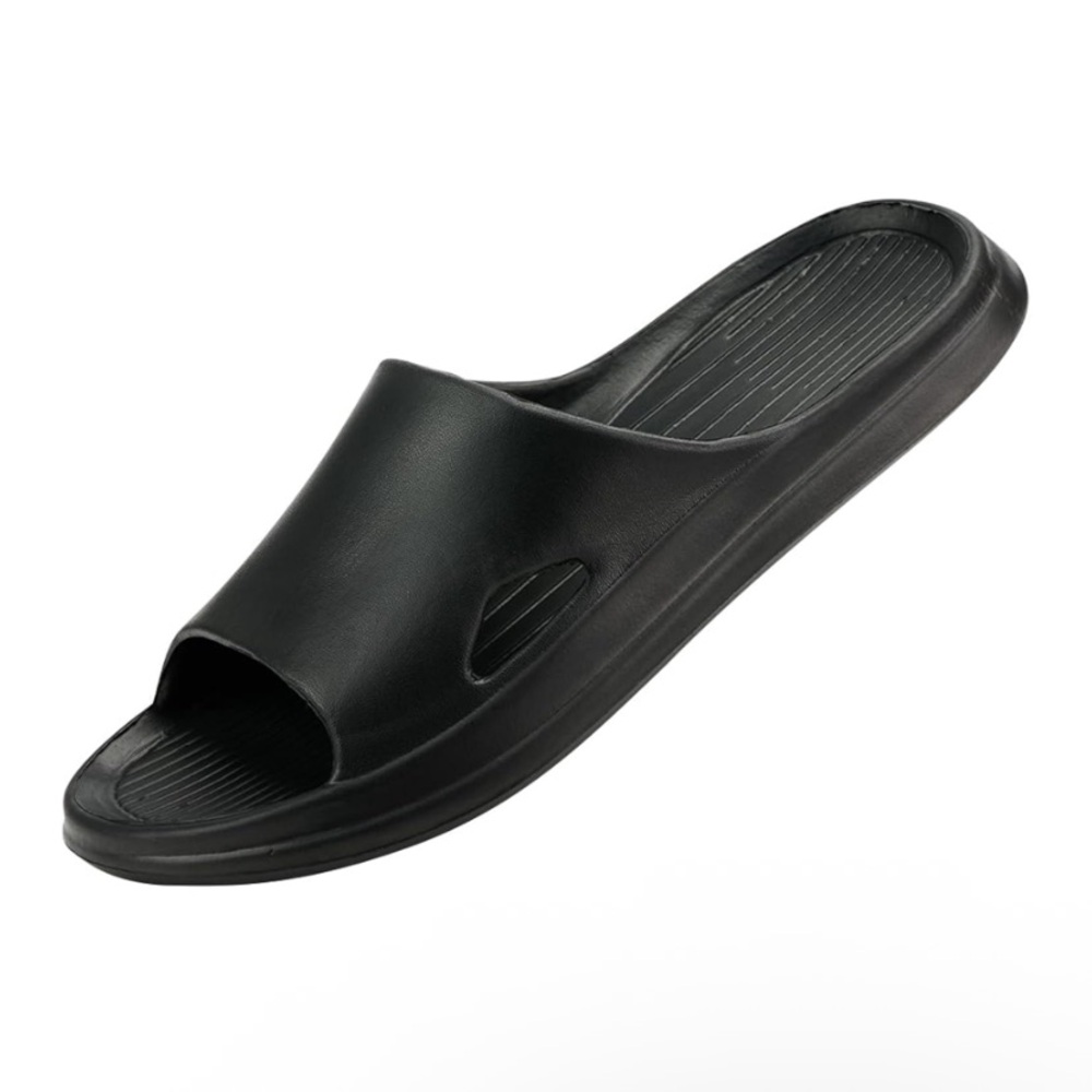 NWT No Label Size (42-43) 9.5-10.5 Black Slippers